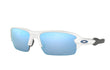 FLAK XS - POLISHED WHITE | PRIZM DEEP WATER | POLARIZED