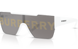 4291 - WHITE | GREY | GOLD BURBERRY LOGO | NON-POLARIZED