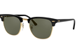 CLUBMASTER LARGE - BLACK | GOLD | GREEN - POLARIZED