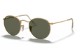 ROUND MEDIUM - MATTE GOLD | GREEN | POLARIZED