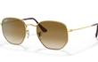 HEXAGONAL MEDIUM - GOLD | GRADIENT LIGHT BROWN | NON-POLARIZED