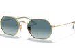 OCTAGONAL - GOLD | GRADIENT BLUE | NON-POLARIZED