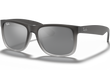 JUSTIN SMALL - RUBBER BLACK | GREY | GREY SILVER MIRROR | NON-POLARIZED
