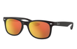 JUNIOR NEW WAYFARER - BLACK | BROWN MIRROR | ORANGE