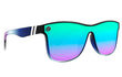 MILLENIA X2 - BLACK FOREST GLOSS BLACK AND TEAL FADE | BLUE AND PURPLE MIRROR | POLARIZED