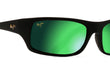 PEAHI - MATTE BLACK RUBBER | MAUI GREEN | POLARIZED