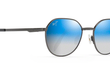 HUKILAU - DARK GUNMETAL | DUAL MIRROR BLUE | SILVER - POLARIZED