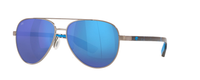 BRUSHED GUNMETAL | BLUE MIRROR 580 GLASS - POLARIZED