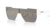 WHITE | GREY | GOLD BURBERRY LOGO | NON-POLARIZED