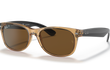 NEW WAYFARER MEDIUM - TRANSPARENT HONEY FRONT | BLACK TEMPLES | BROWN | POLARIZED