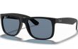 JUSTIN MEDIUM - RUBBER BLACK | BLUE | POLARIZED