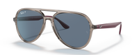 TRANSPARENT GREY | PURPLE TEMPLES | DARK BLUE | POLARIZED