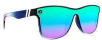 BLACK FOREST GLOSS BLACK AND TEAL FADE | BLUE AND PURPLE MIRROR | POLARIZED